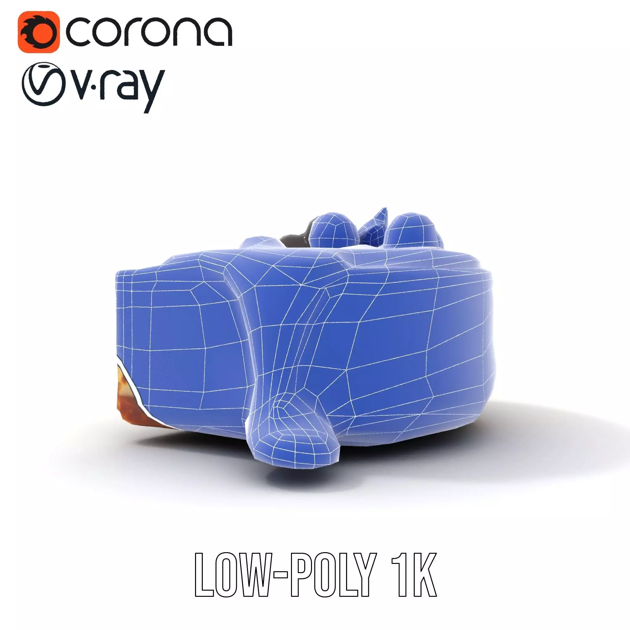 Cherry Cheesecake model pack Low-poly 3D model_14