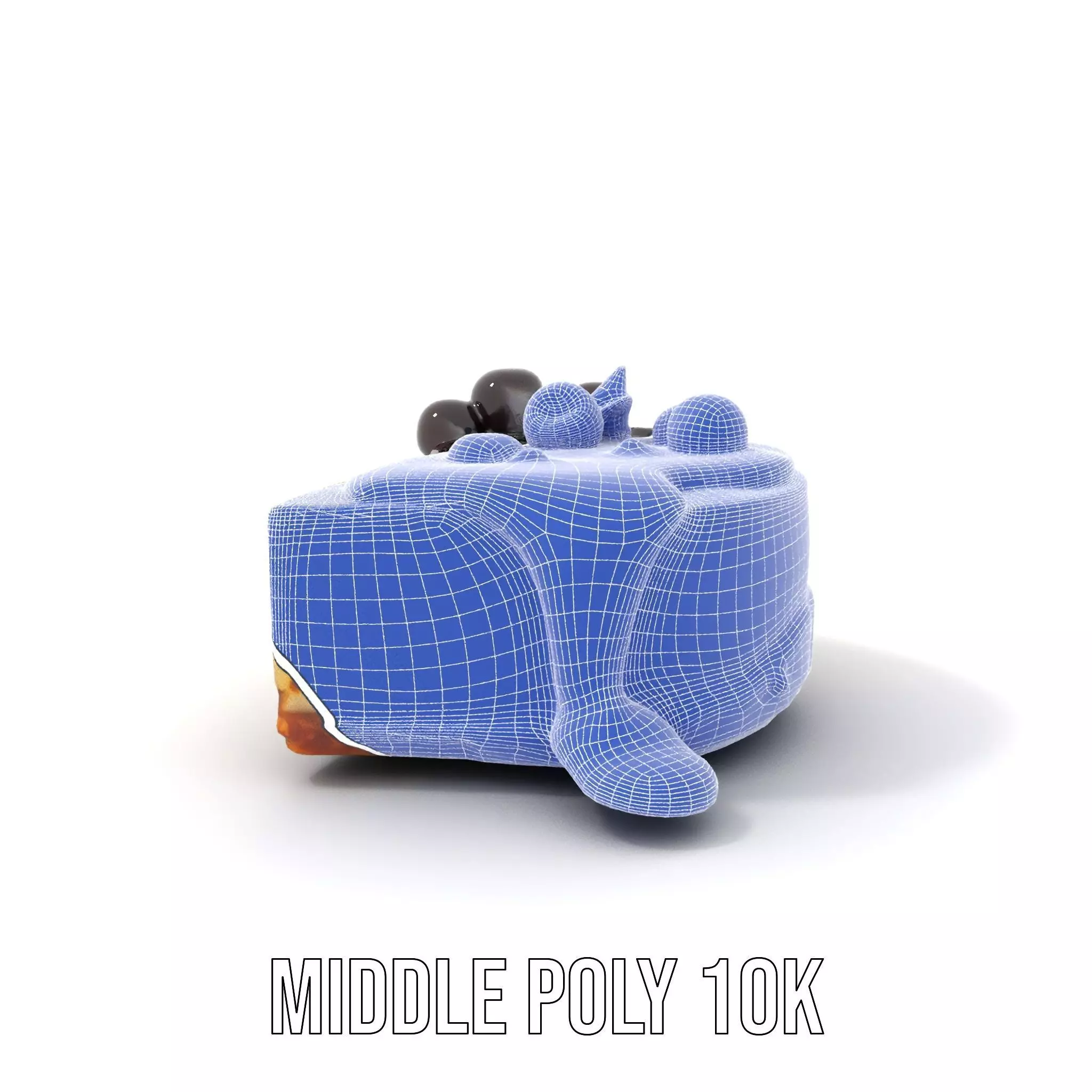 Cherry Cheesecake model pack Low-poly 3D model_5