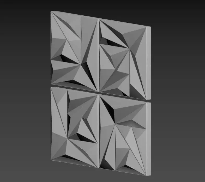 Wall pattern model  3D model_7