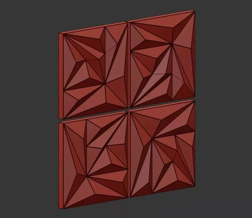 Wall pattern model  3D model_9