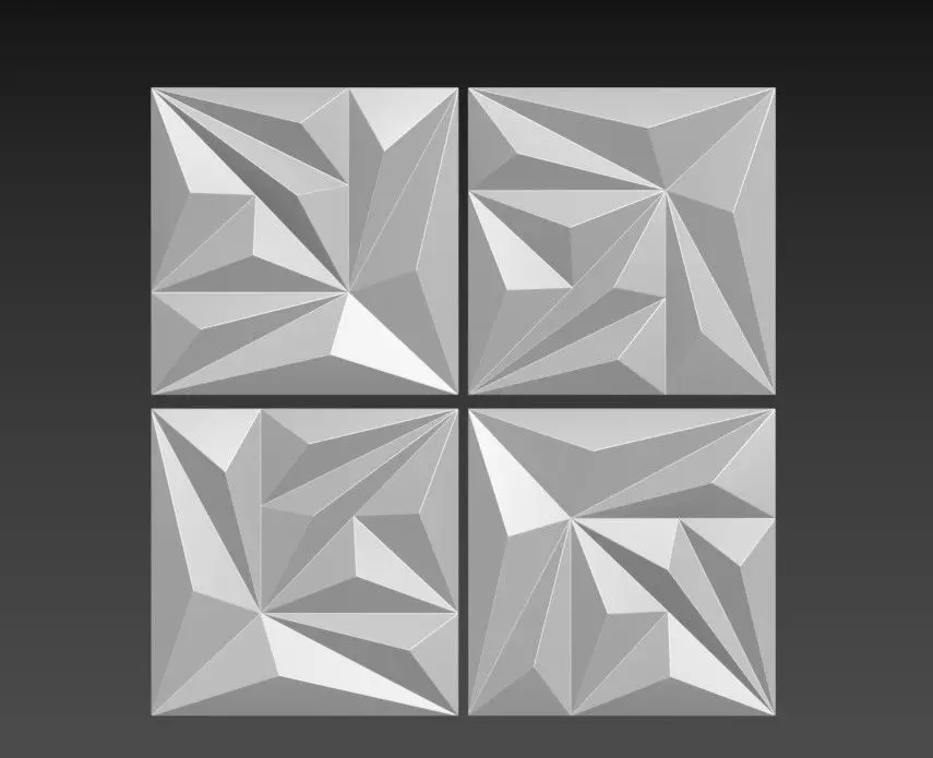 Wall pattern model  3D model_6