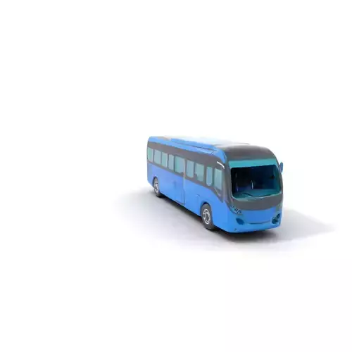 Sleek Blue Bus model pack
