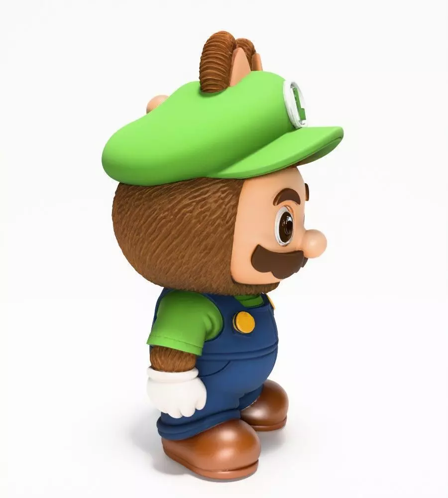 Luigi Labubu Pop Mart Kasing Lung toy 3D print model_18