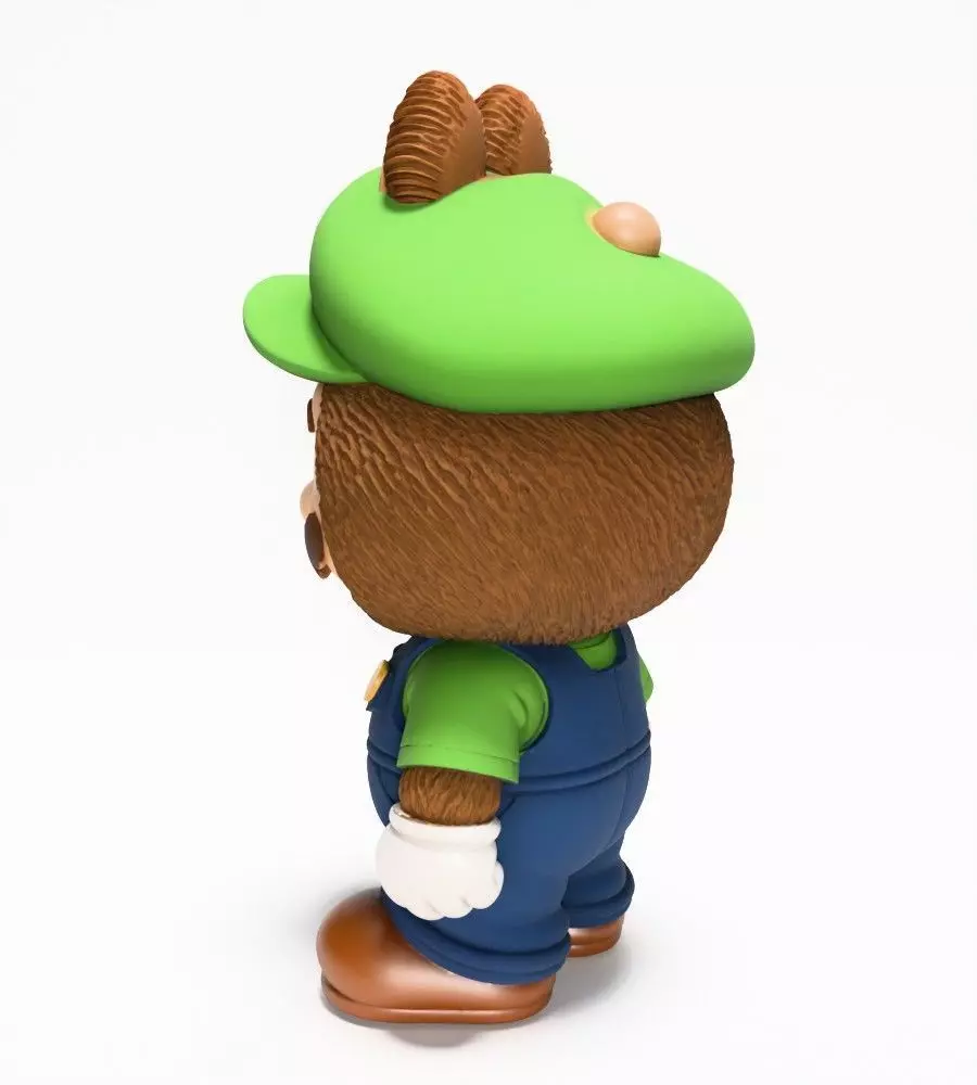 Luigi Labubu Pop Mart Kasing Lung toy 3D print model_8
