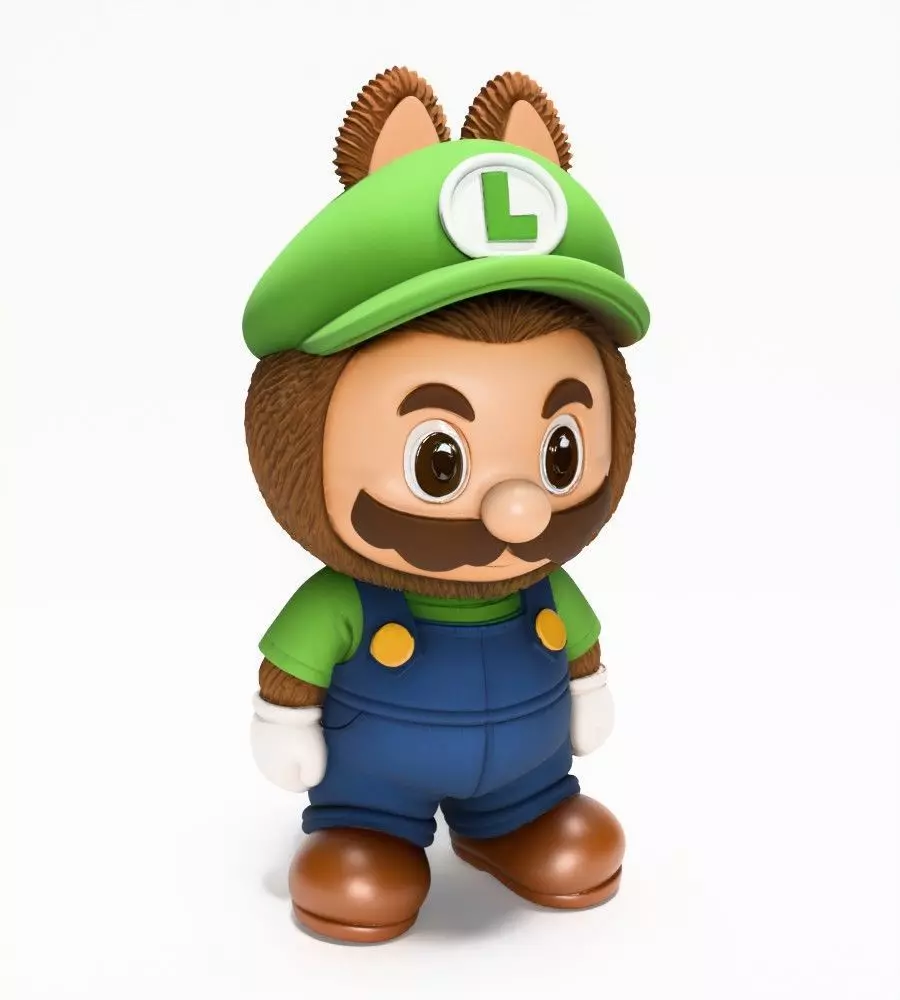 Luigi Labubu Pop Mart Kasing Lung toy 3D print model_21