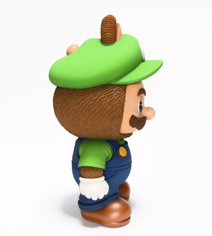 Luigi Labubu Pop Mart Kasing Lung toy 3D print model_17