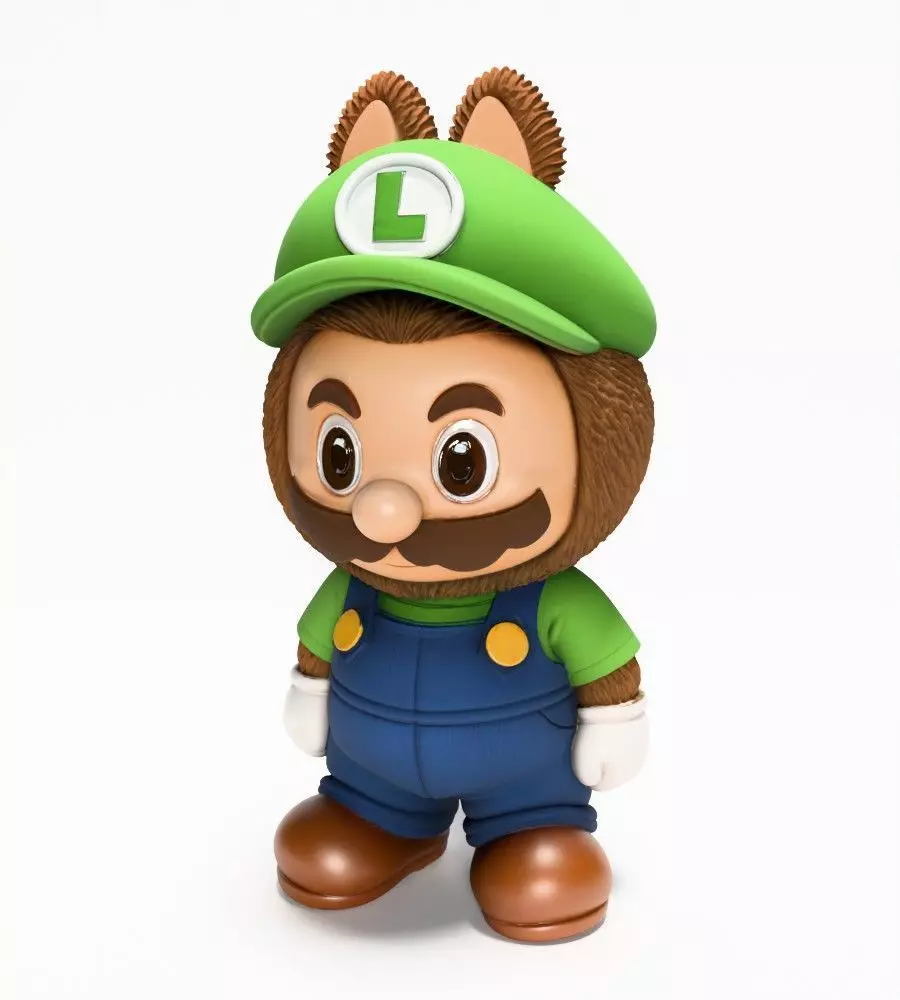 Luigi Labubu Pop Mart Kasing Lung toy 3D print model_2