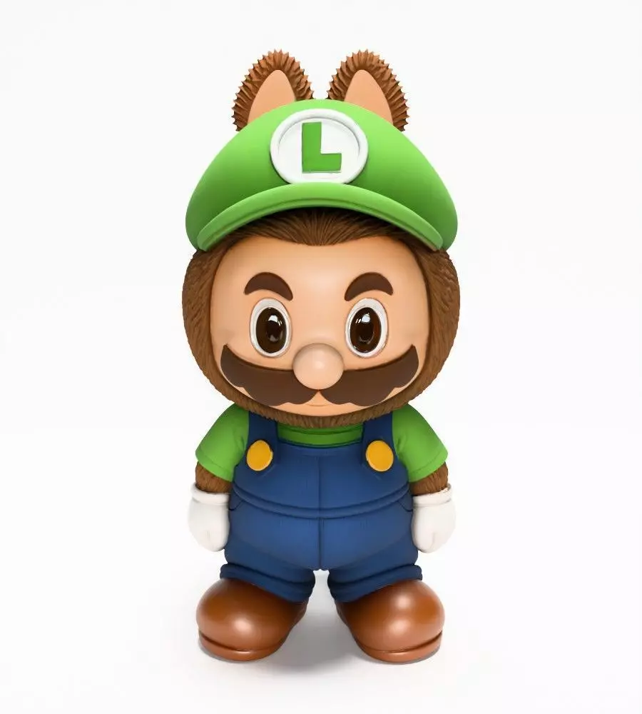 Luigi Labubu Pop Mart Kasing Lung toy 3D print model_1