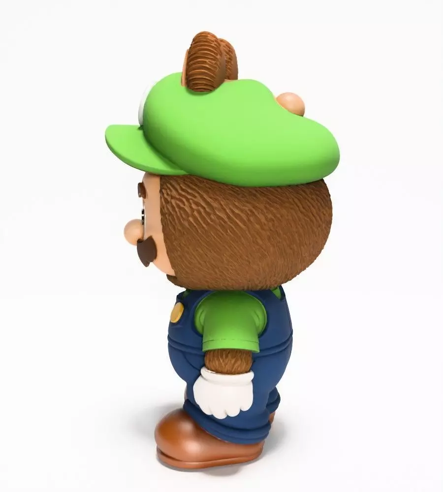 Luigi Labubu Pop Mart Kasing Lung toy 3D print model_7