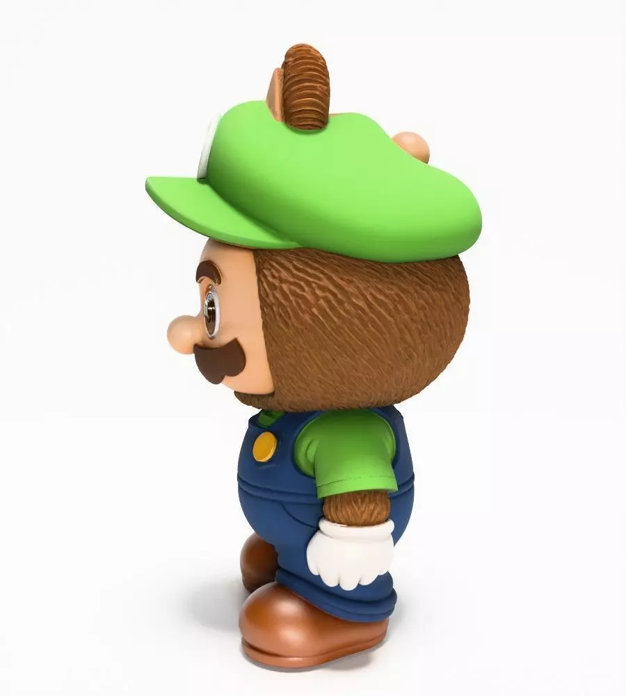 Luigi Labubu Pop Mart Kasing Lung toy 3D print model_6