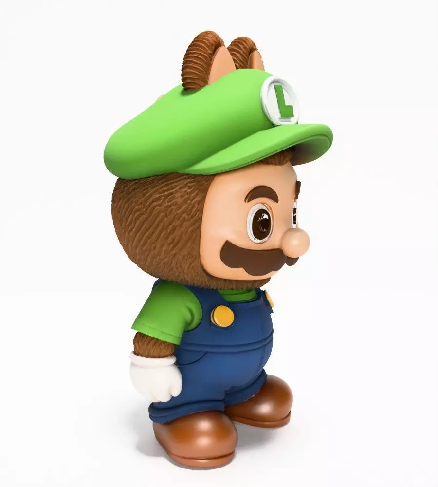 Luigi Labubu Pop Mart Kasing Lung toy 3D print model_19