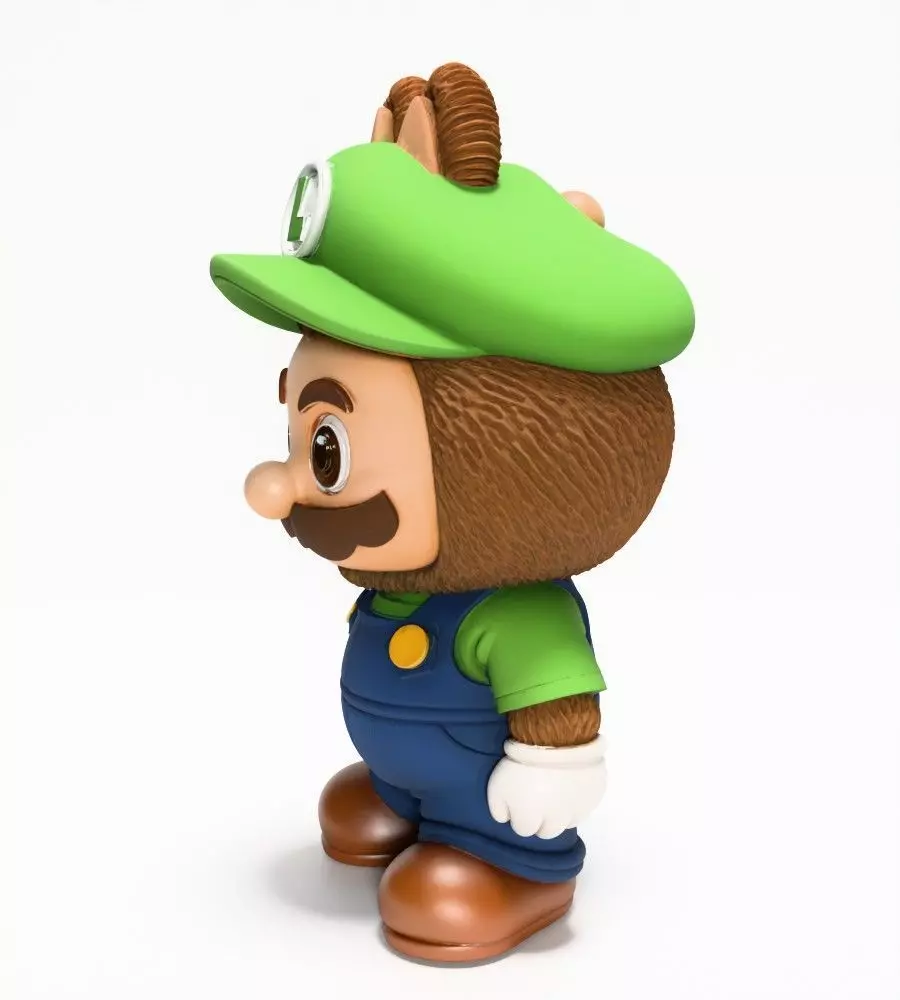 Luigi Labubu Pop Mart Kasing Lung toy 3D print model_5