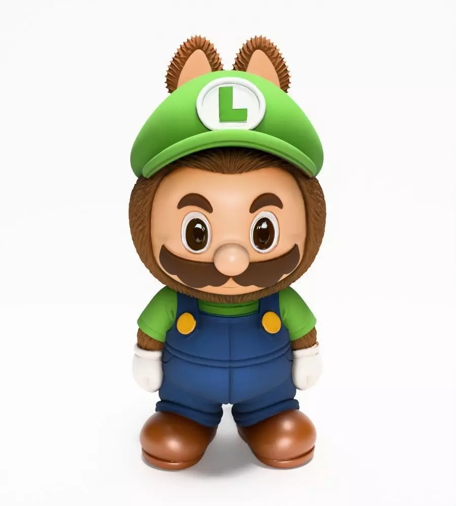Luigi Labubu Pop Mart Kasing Lung toy 3D print model_22