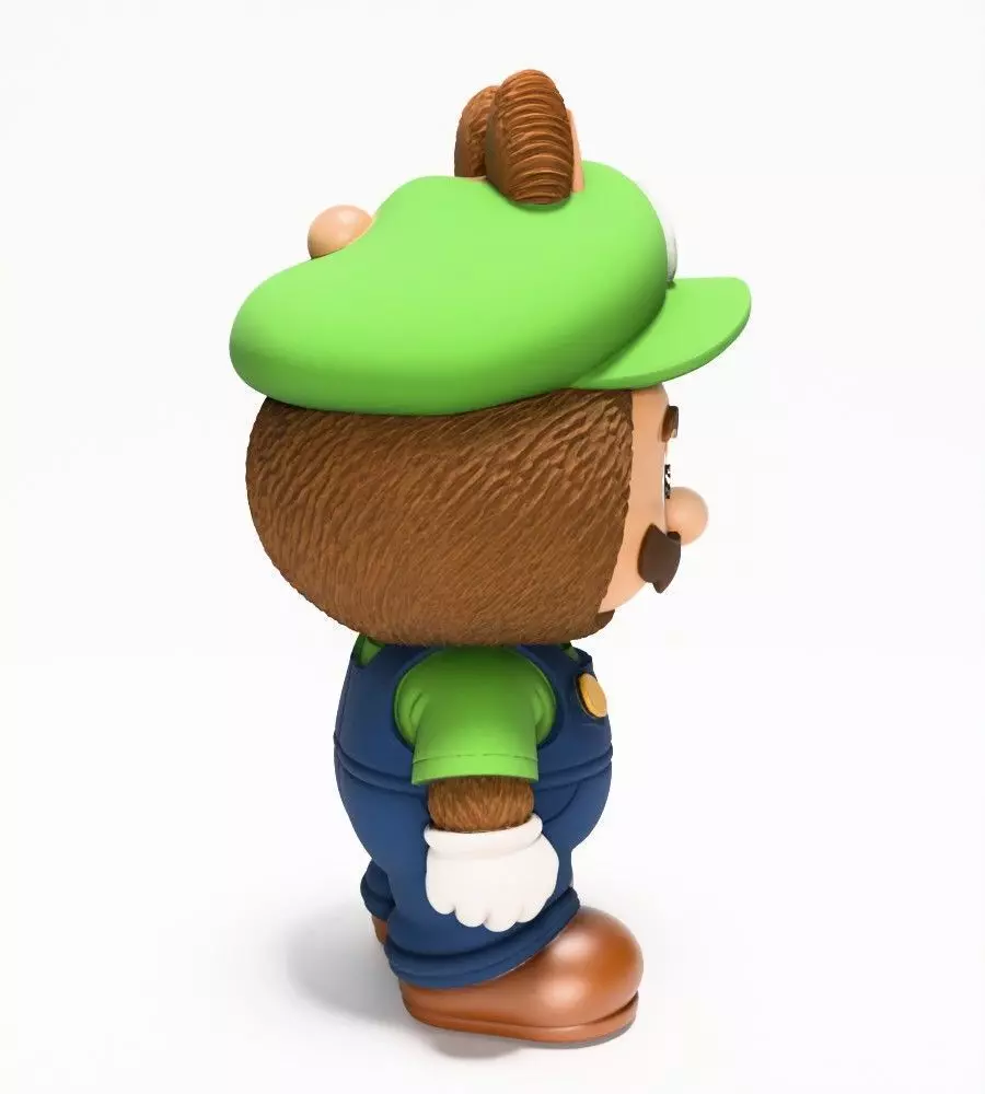 Luigi Labubu Pop Mart Kasing Lung toy 3D print model_16
