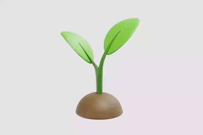 plant sprout 3d model