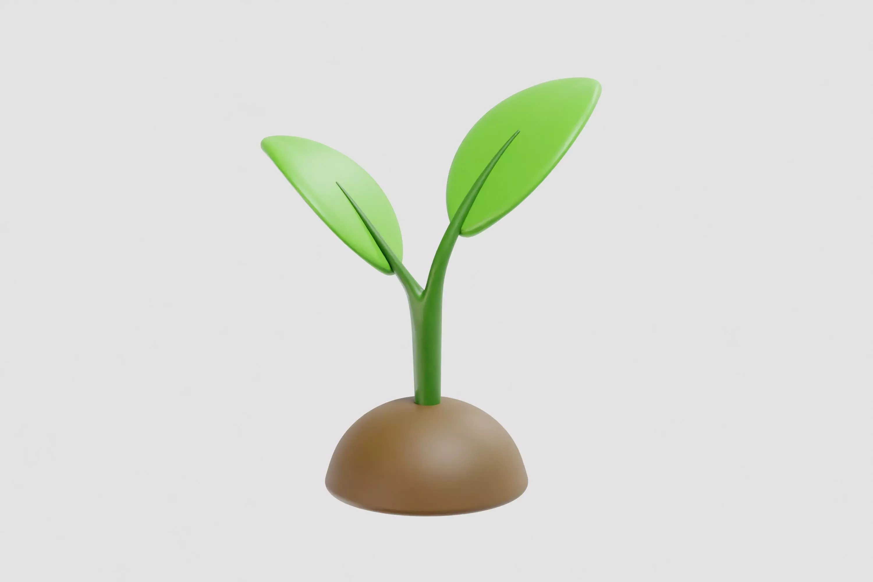 plant sprout 3d model Low-poly 3D model