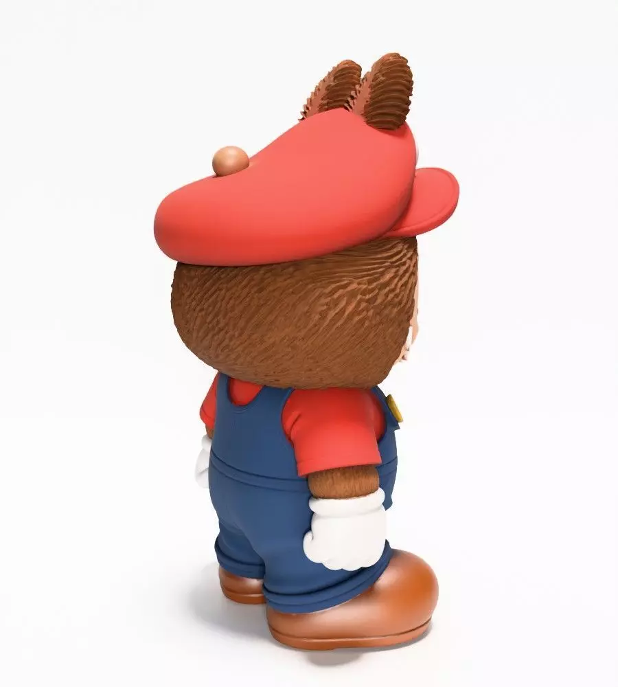 Mario Bros Labubu Pop Mart Kasing Lung toy 3D print model_15
