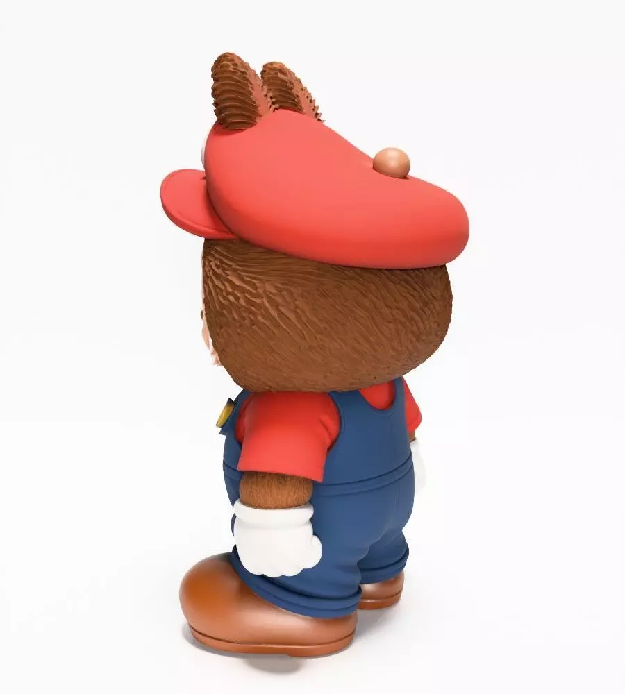 Mario Bros Labubu Pop Mart Kasing Lung toy 3D print model_8