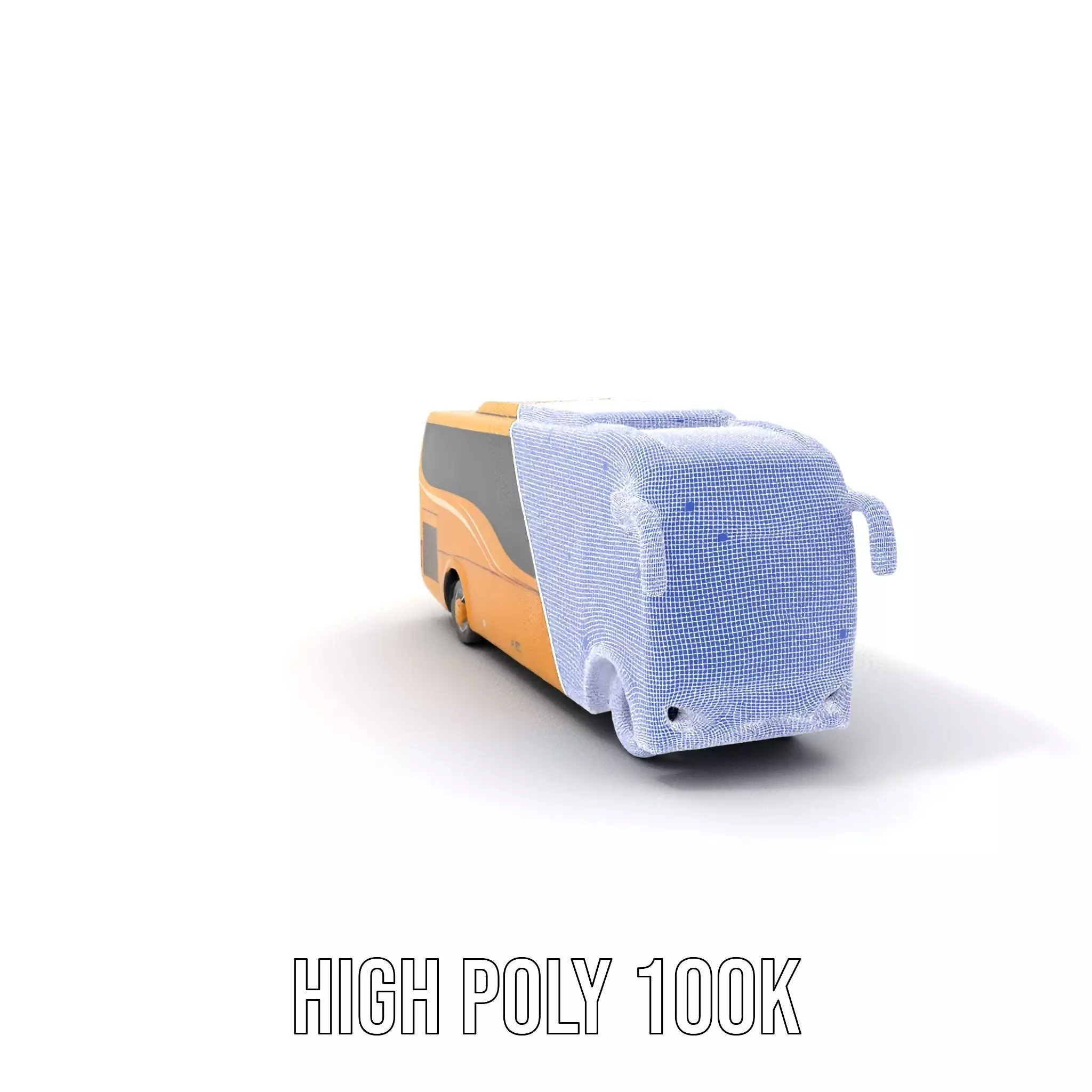 Golden Coach Bus model pack Low-poly 3D model_4
