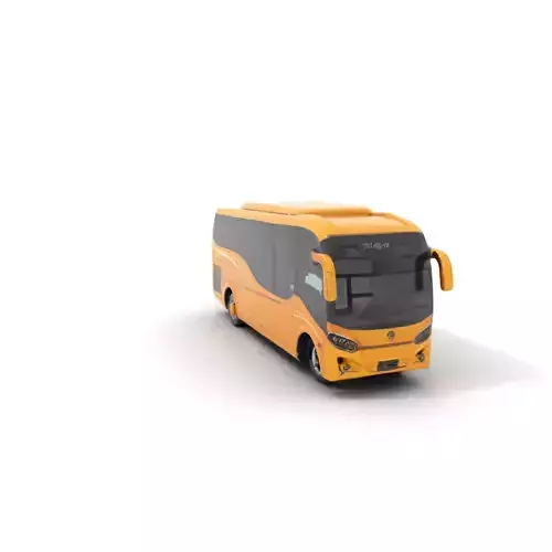Golden Coach Bus model pack Low-poly 3D model