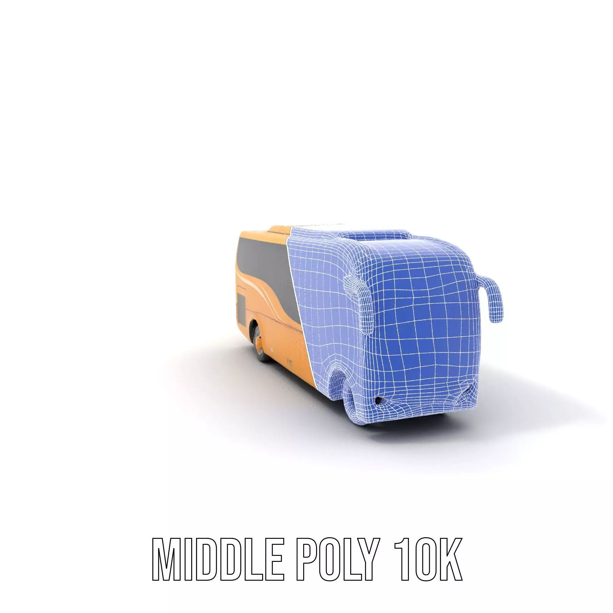 Golden Coach Bus model pack Low-poly 3D model_18