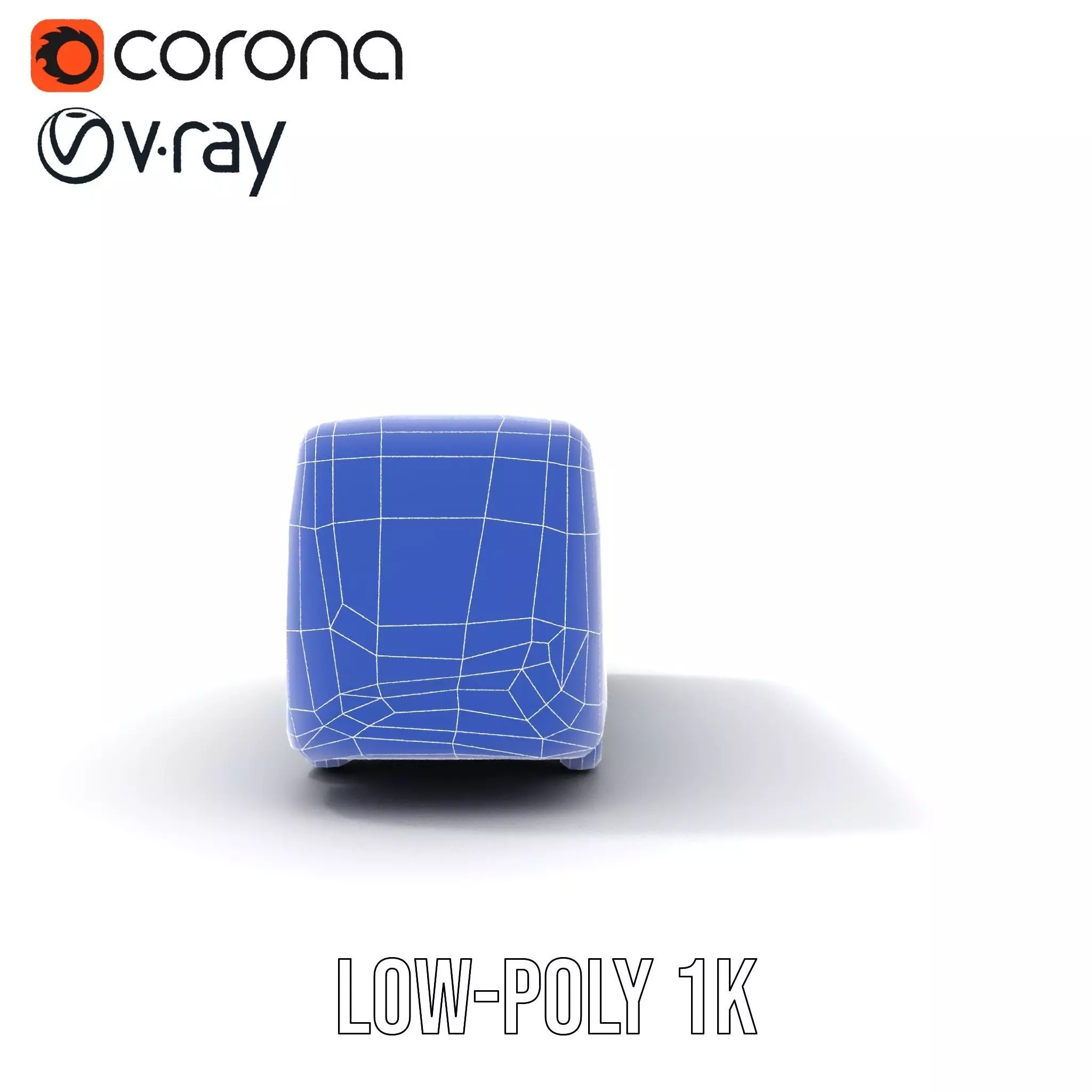 Sleek Blue Bus model pack Low-poly 3D model_17