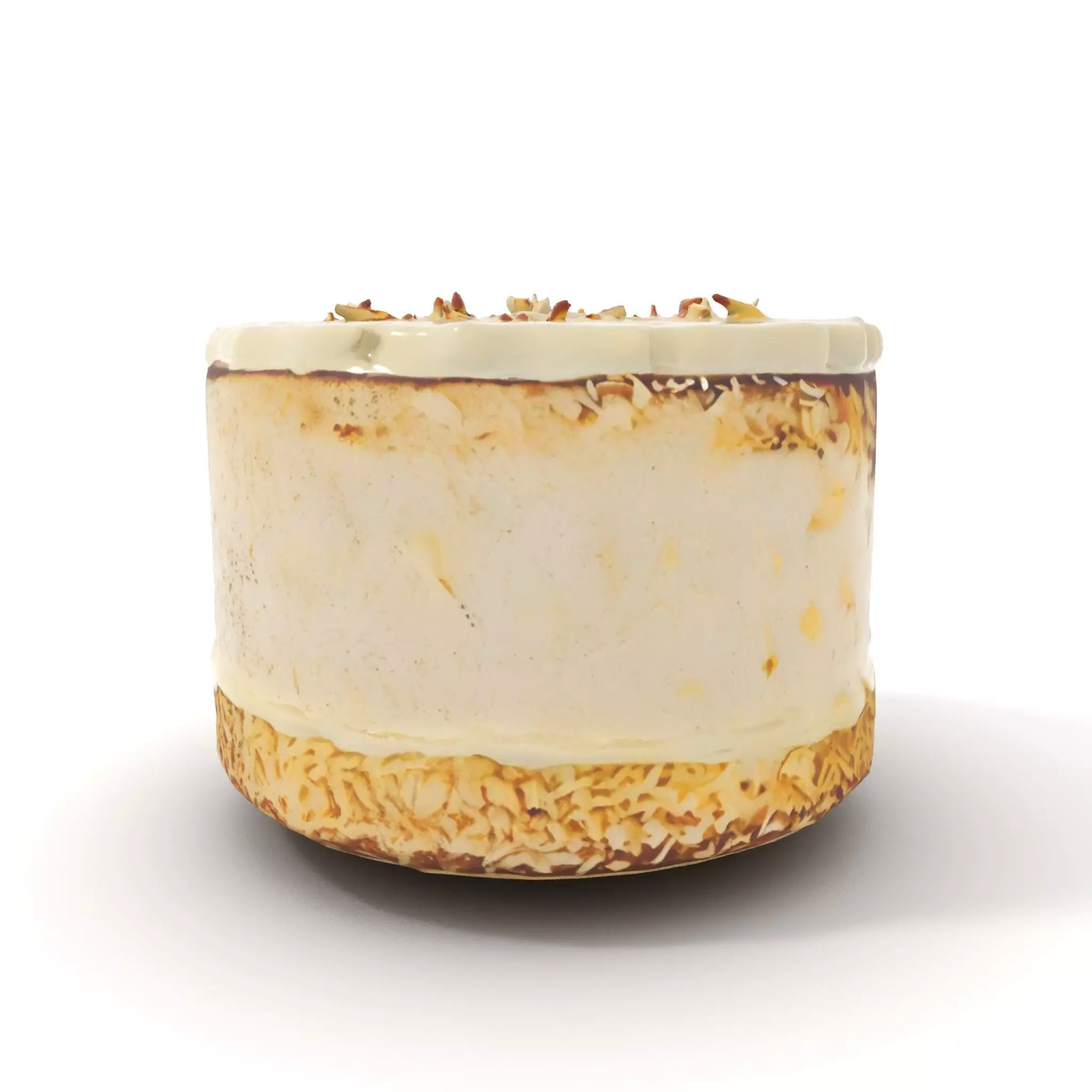 Coconut Vanilla Cake model pack Low-poly 3D model_6