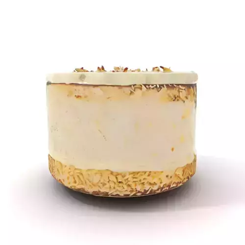 Coconut Vanilla Cake model pack Low-poly 3D model 6