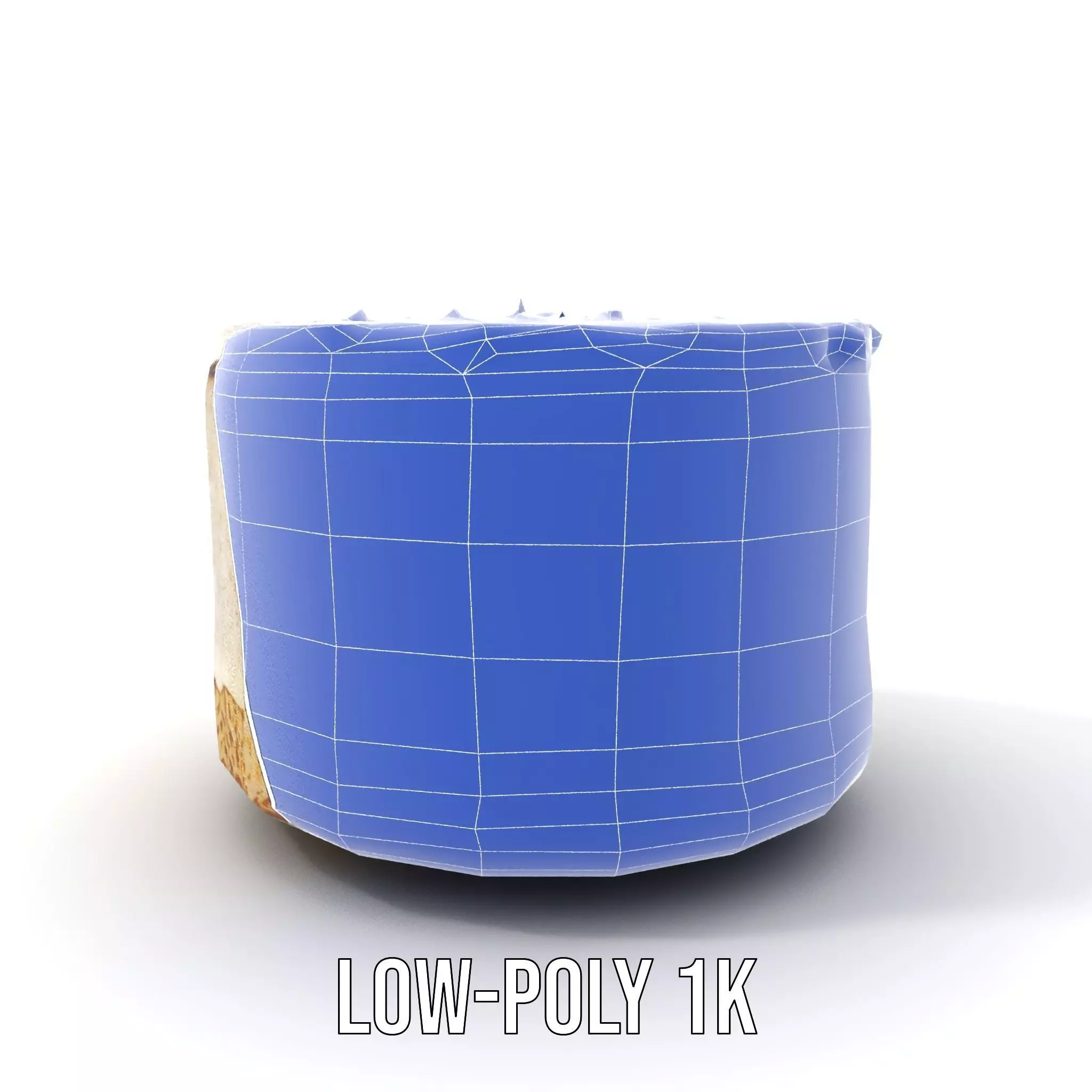 Coconut Vanilla Cake model pack Low-poly 3D model_31