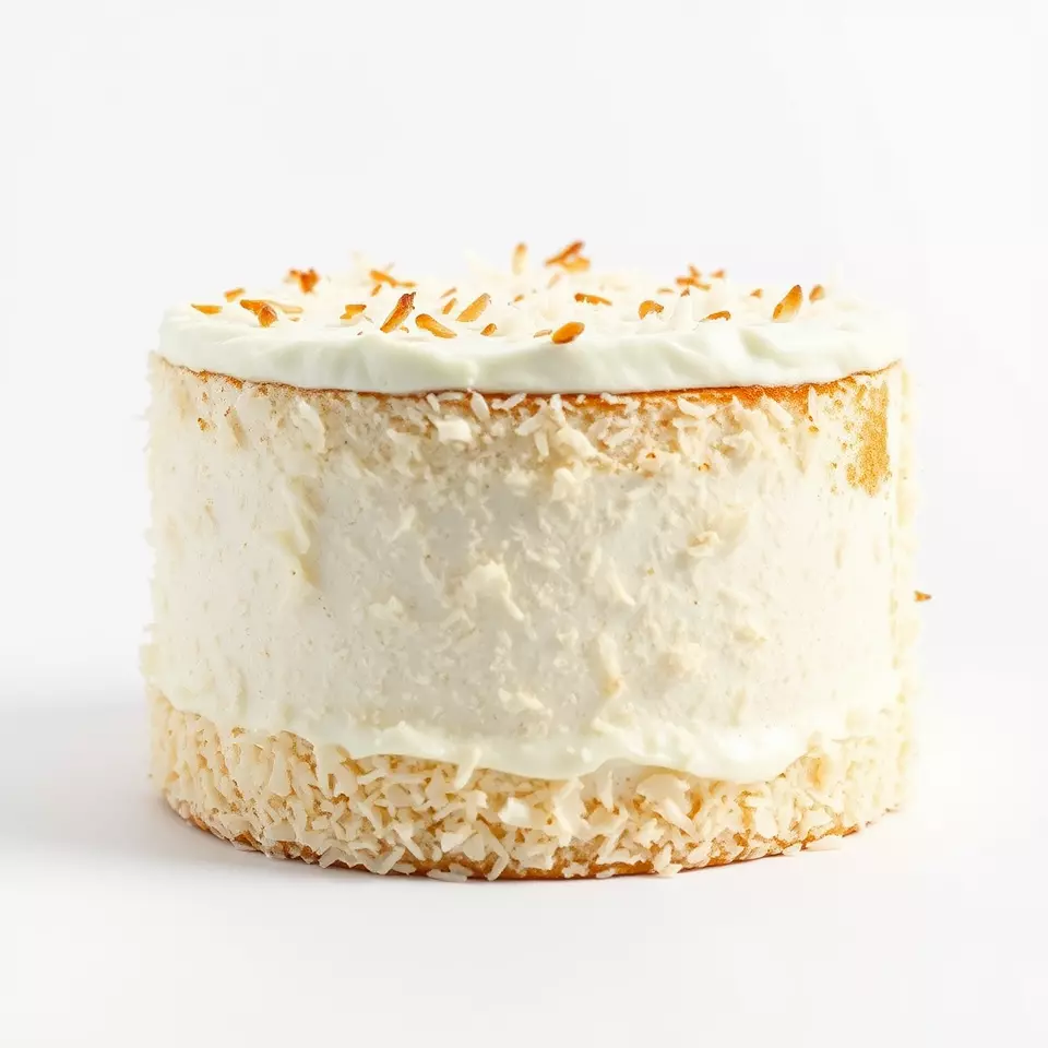 Coconut Vanilla Cake model pack Low-poly 3D model_2