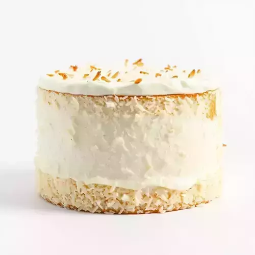 Coconut Vanilla Cake model pack Low-poly 3D model 2