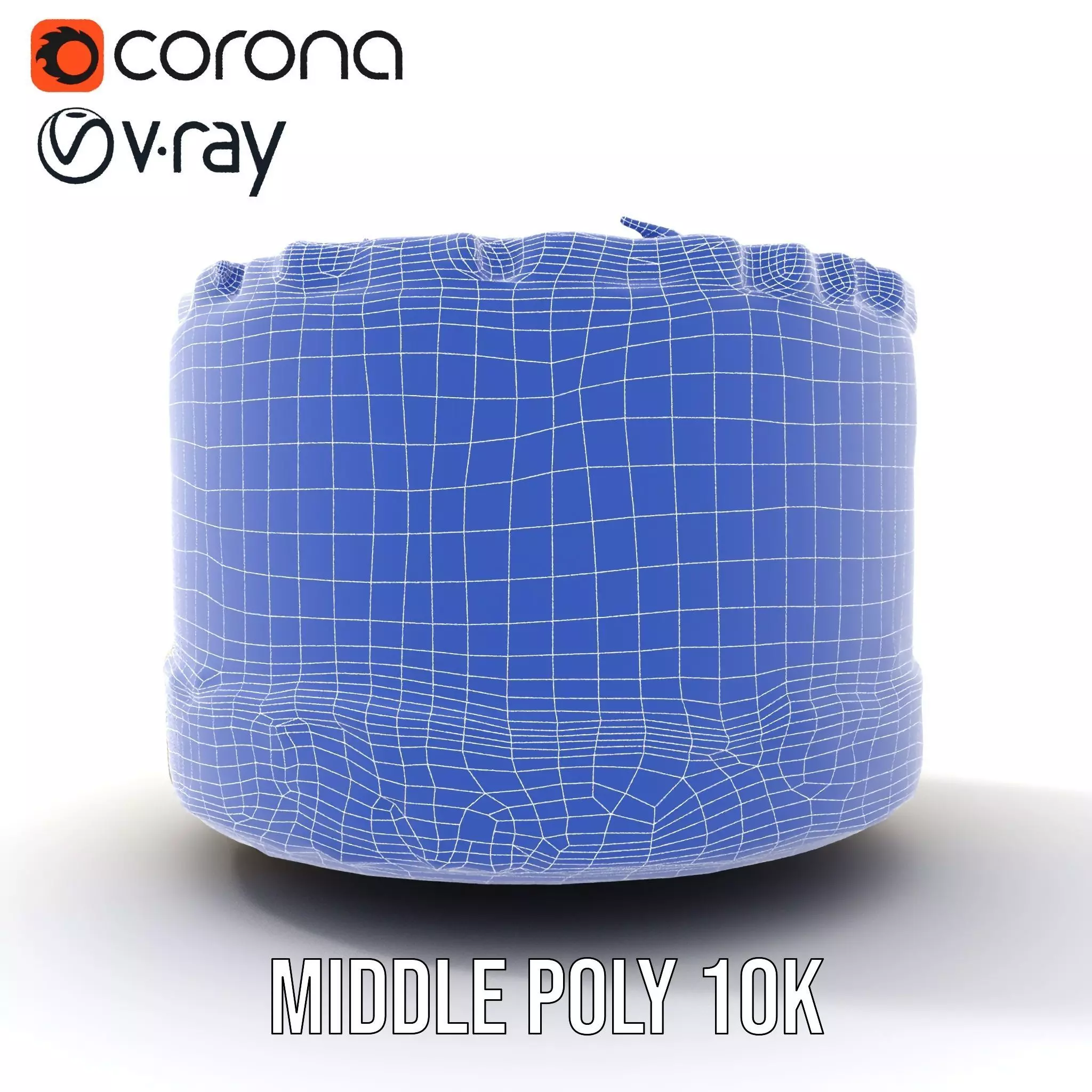 Coconut Vanilla Cake model pack Low-poly 3D model_30