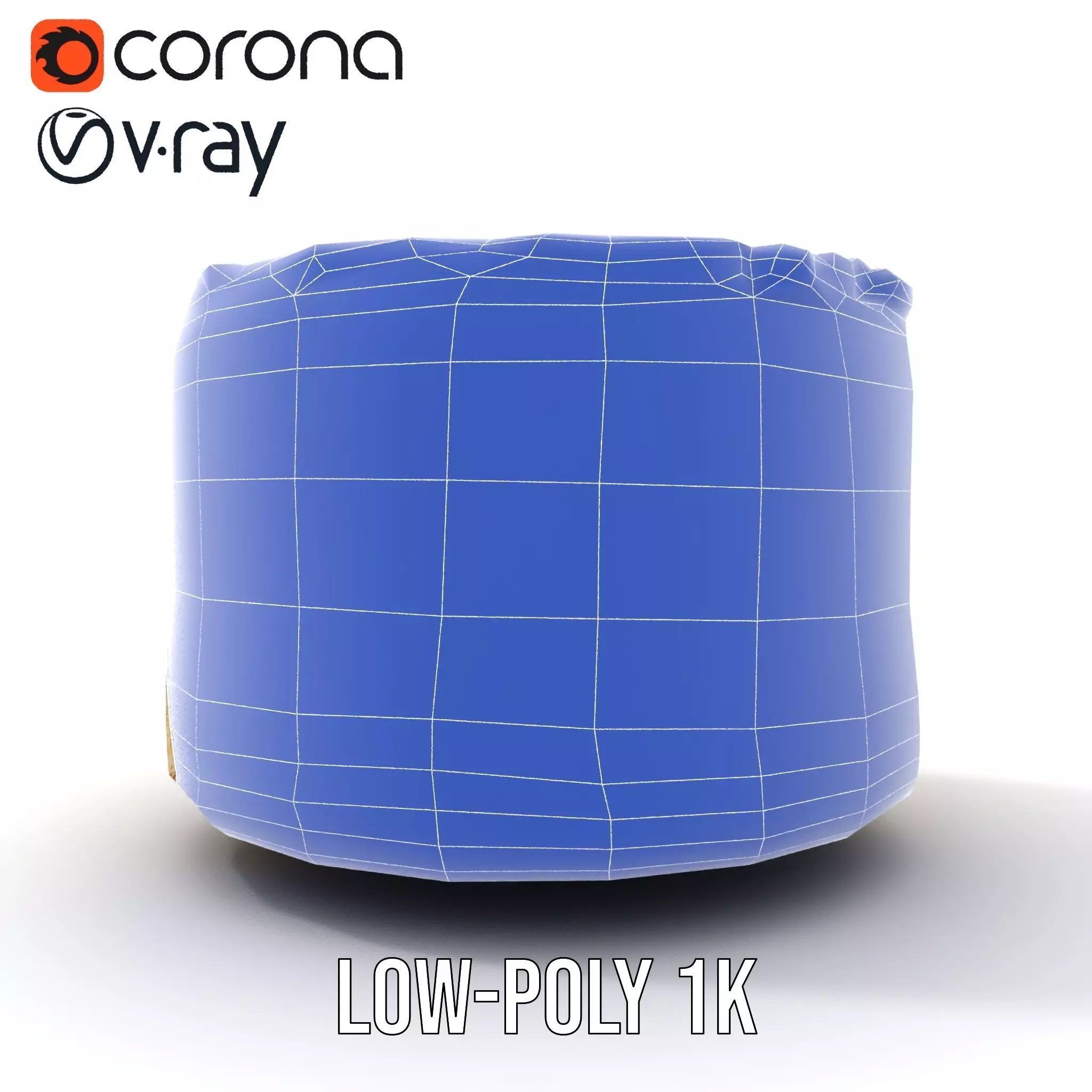 Coconut Vanilla Cake model pack Low-poly 3D model_12