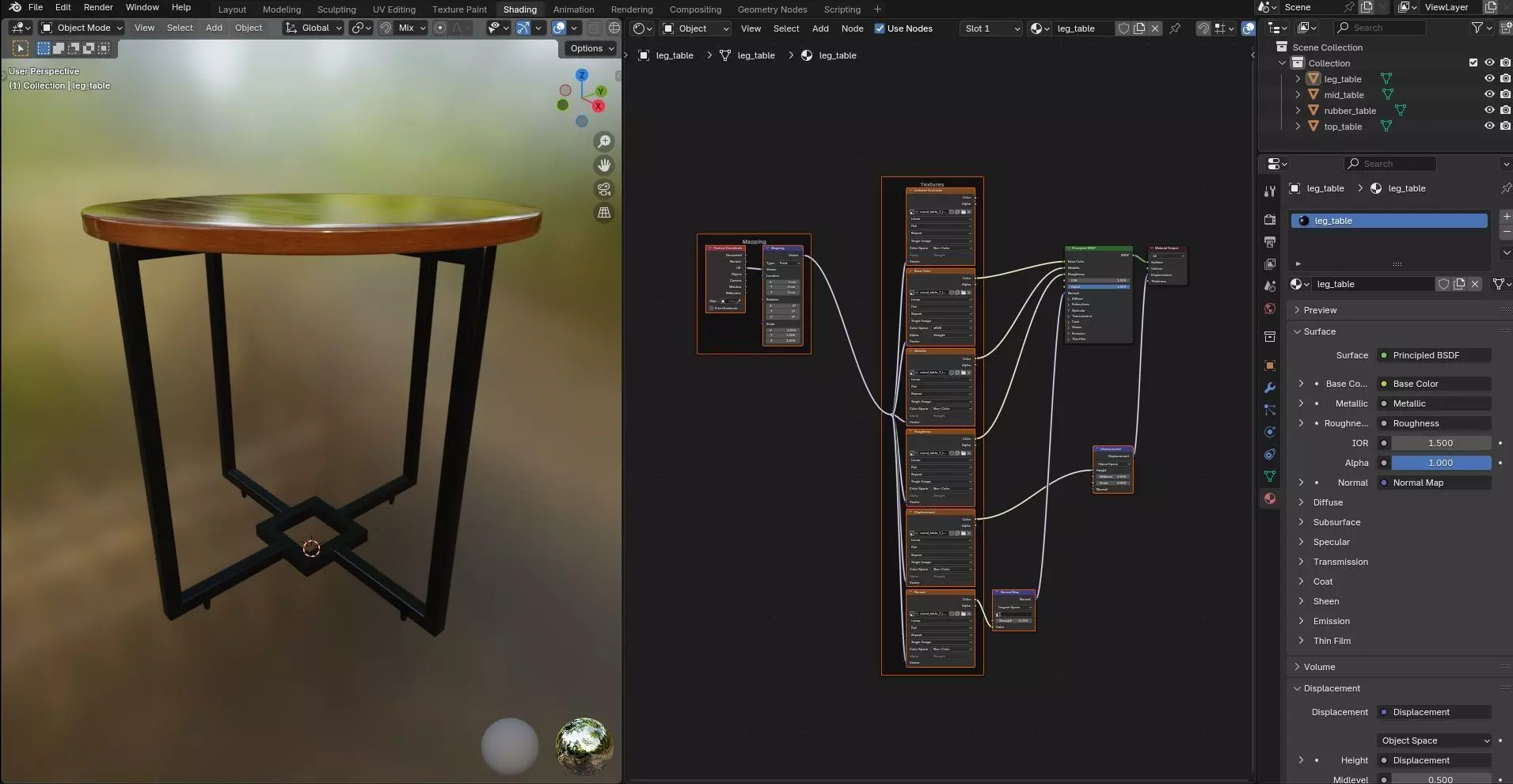 Round Table CG7 3D model_11
