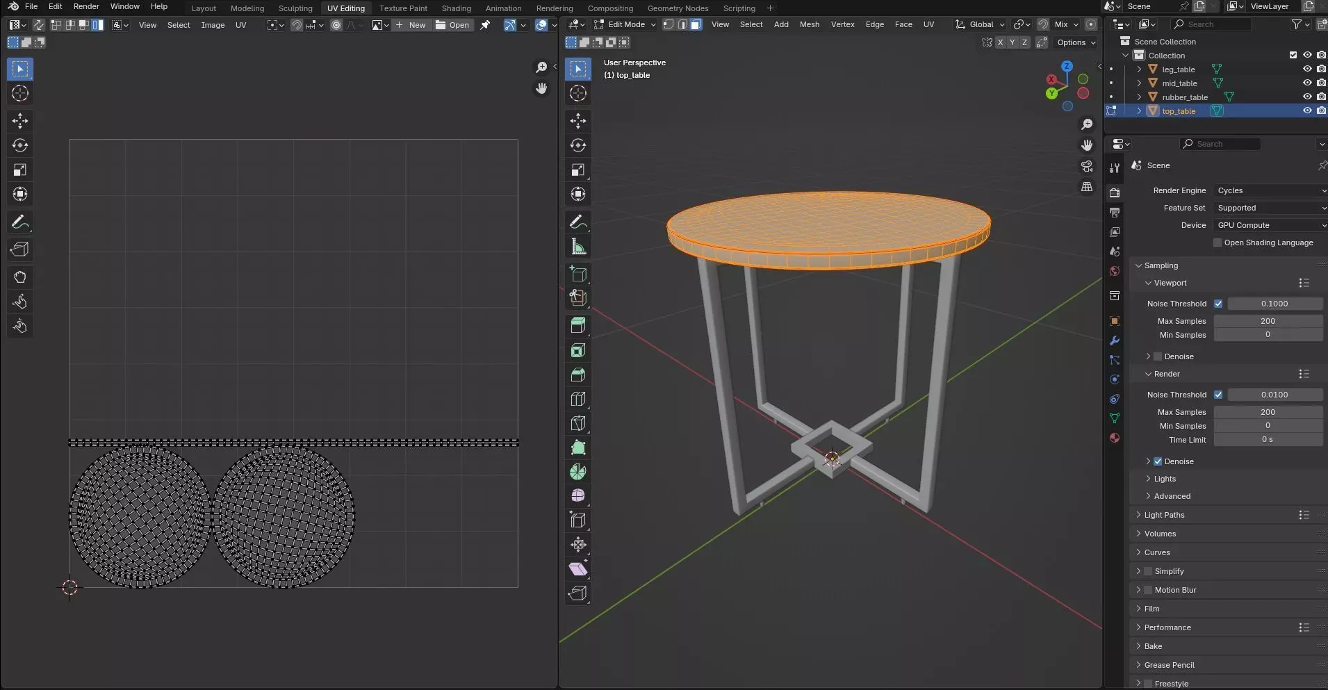 Round Table CG7 3D model_10