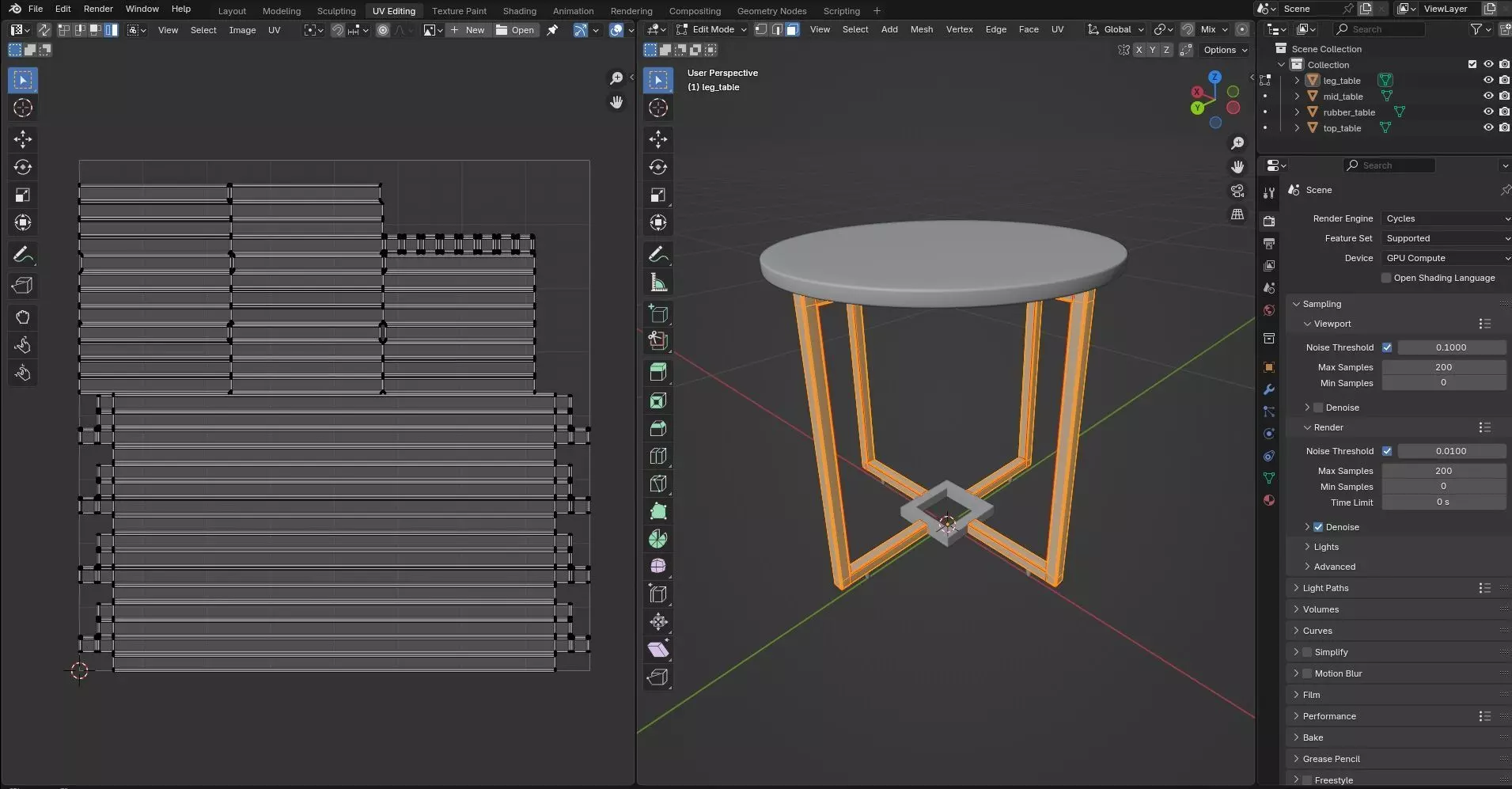 Round Table CG7 3D model_9
