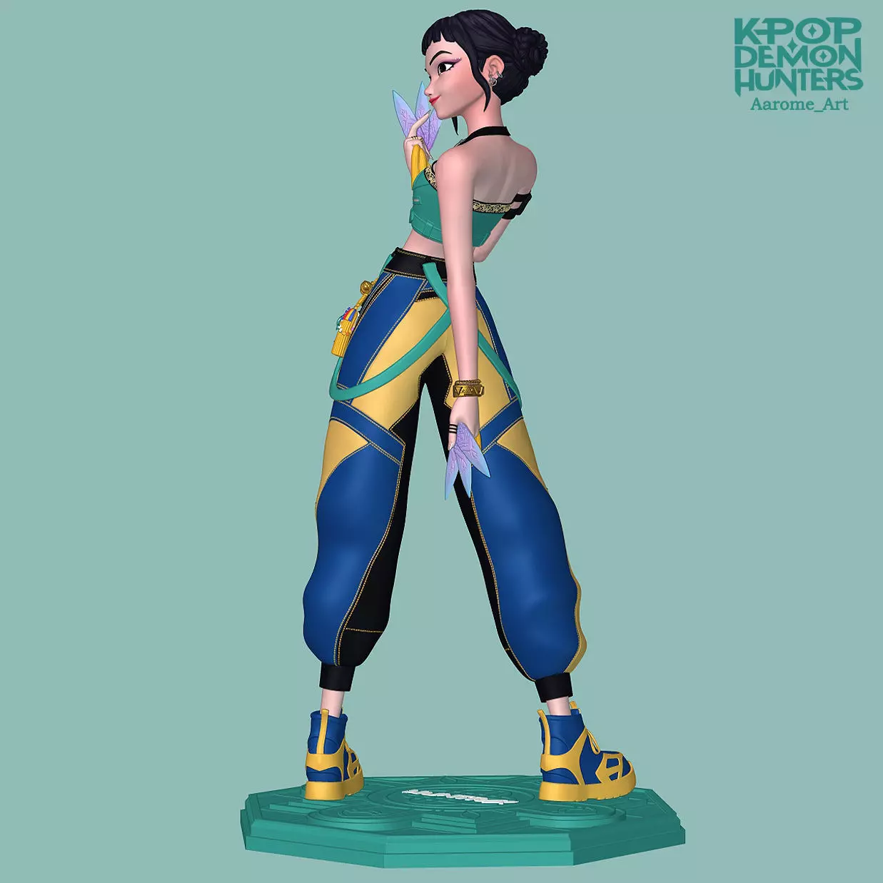 Zoey KPop Demon Hunters 3D print model_4