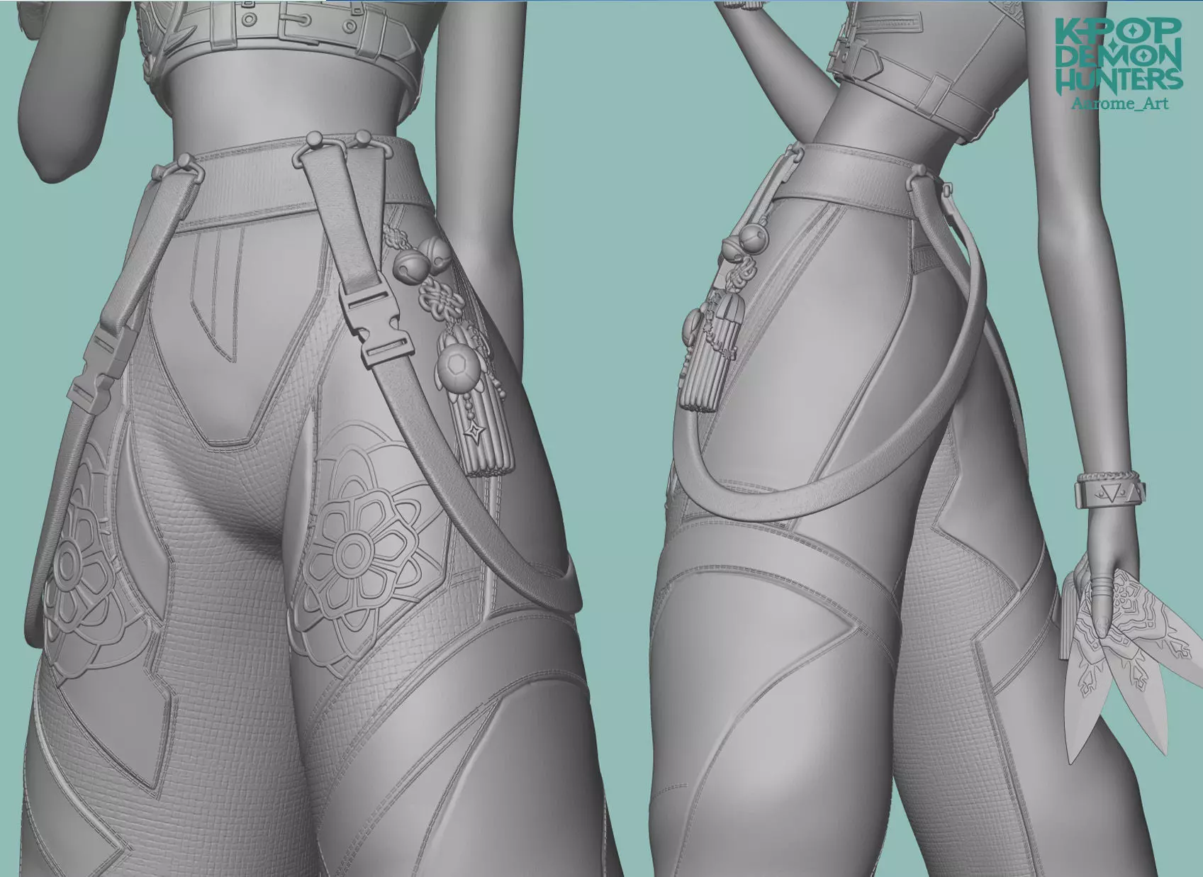 Zoey KPop Demon Hunters 3D print model_13