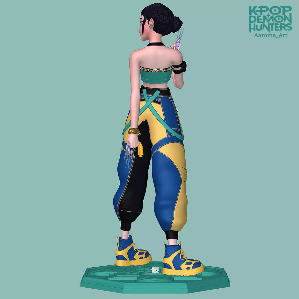 Zoey KPop Demon Hunters 3D print model_5