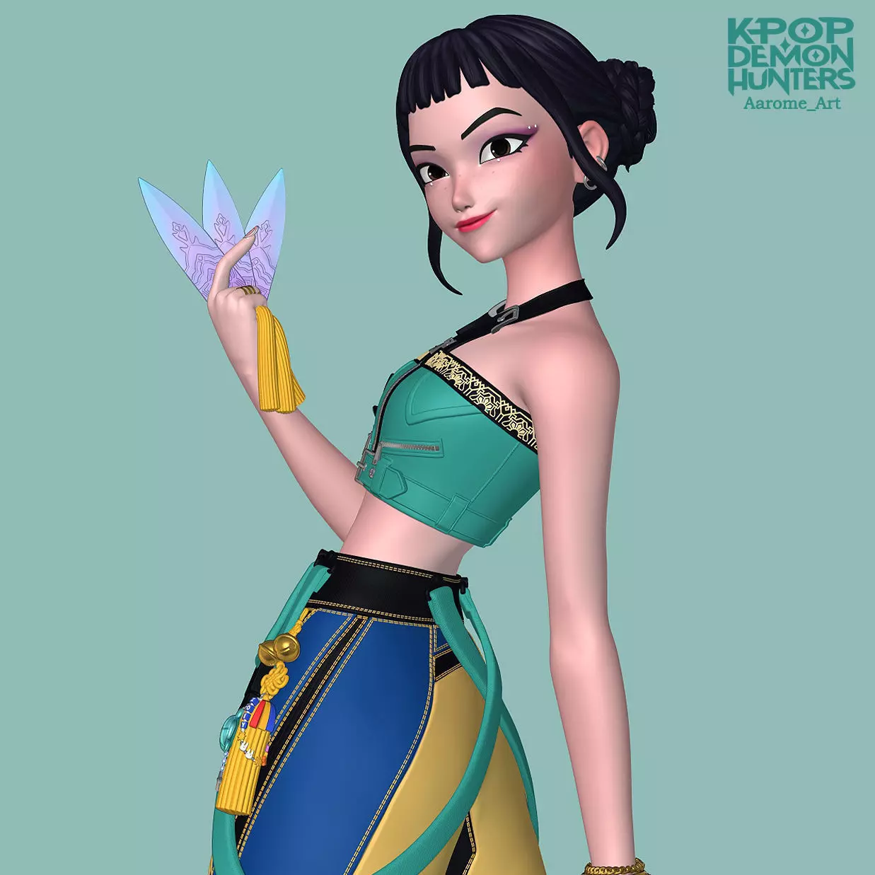 Zoey KPop Demon Hunters 3D print model_2