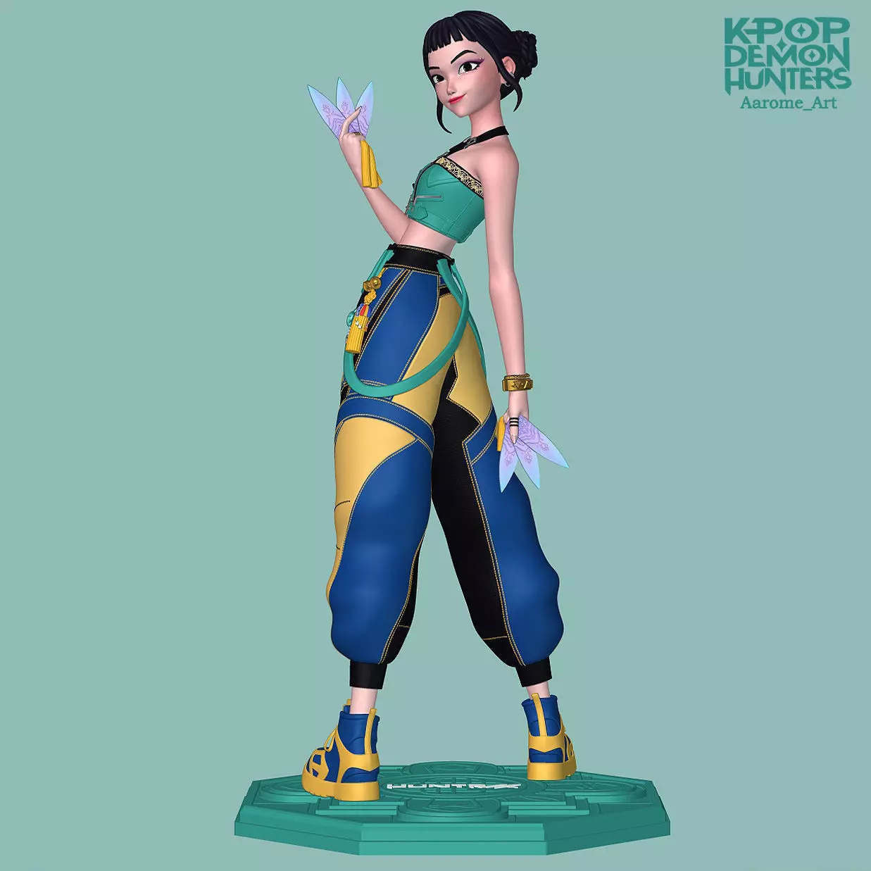 Zoey KPop Demon Hunters 3D print model_3