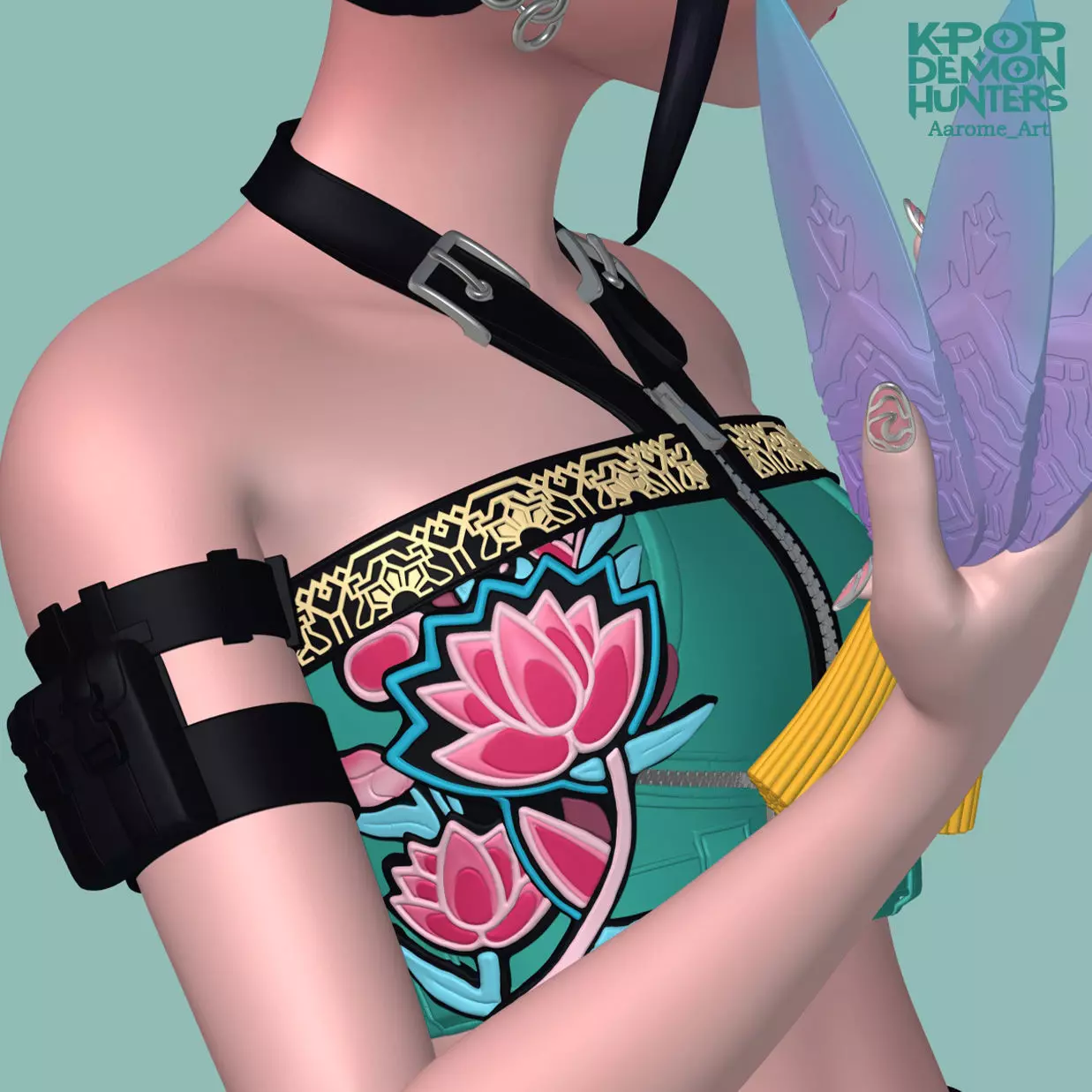 Zoey KPop Demon Hunters 3D print model_16