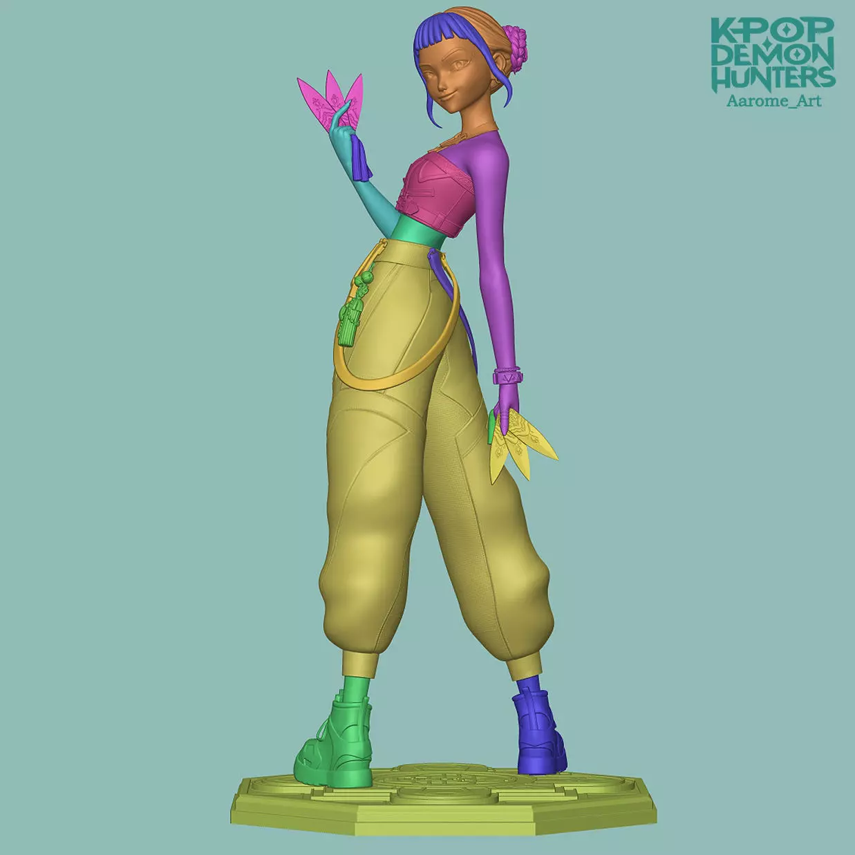 Zoey KPop Demon Hunters 3D print model_18