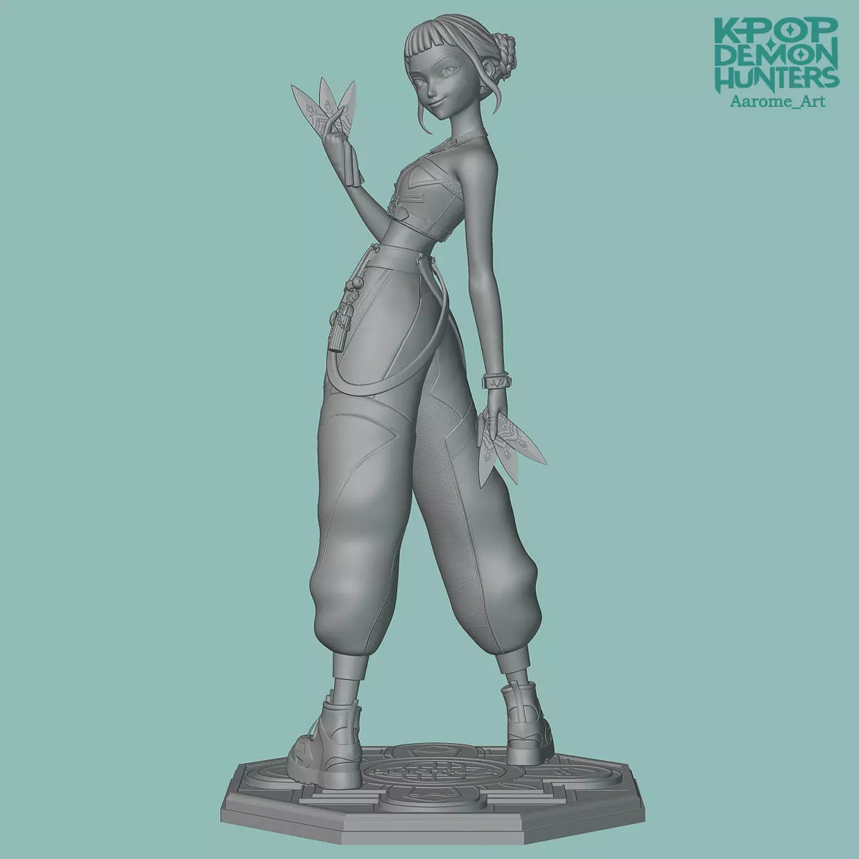 Zoey KPop Demon Hunters 3D print model_11