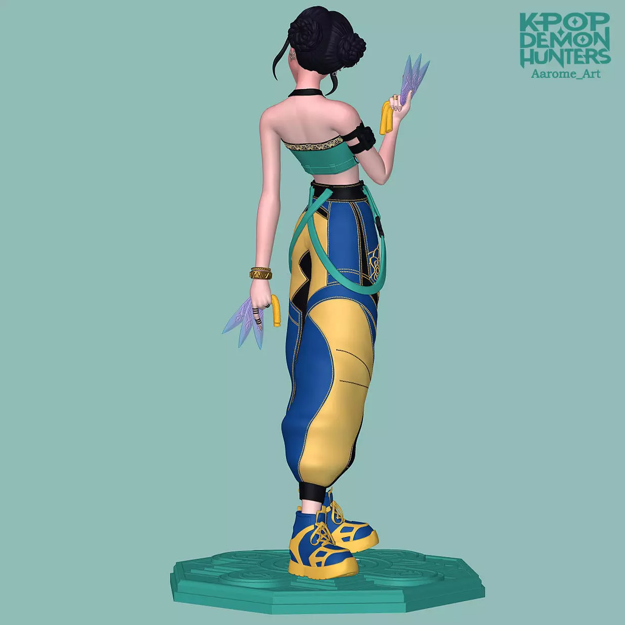 Zoey KPop Demon Hunters 3D print model_6