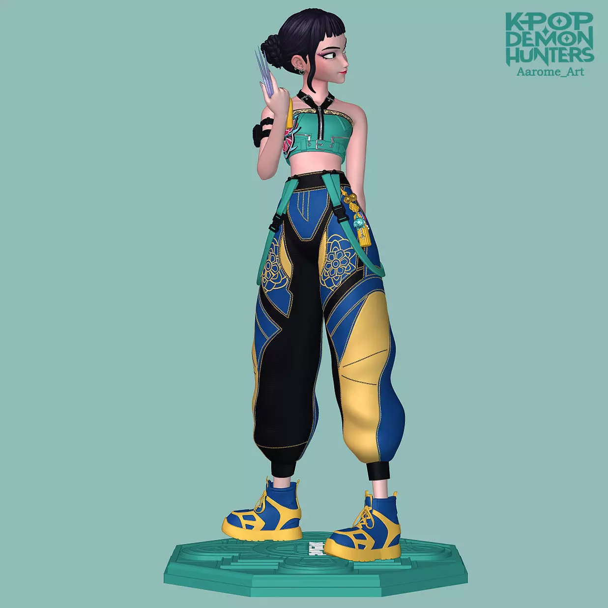 Zoey KPop Demon Hunters 3D print model_9