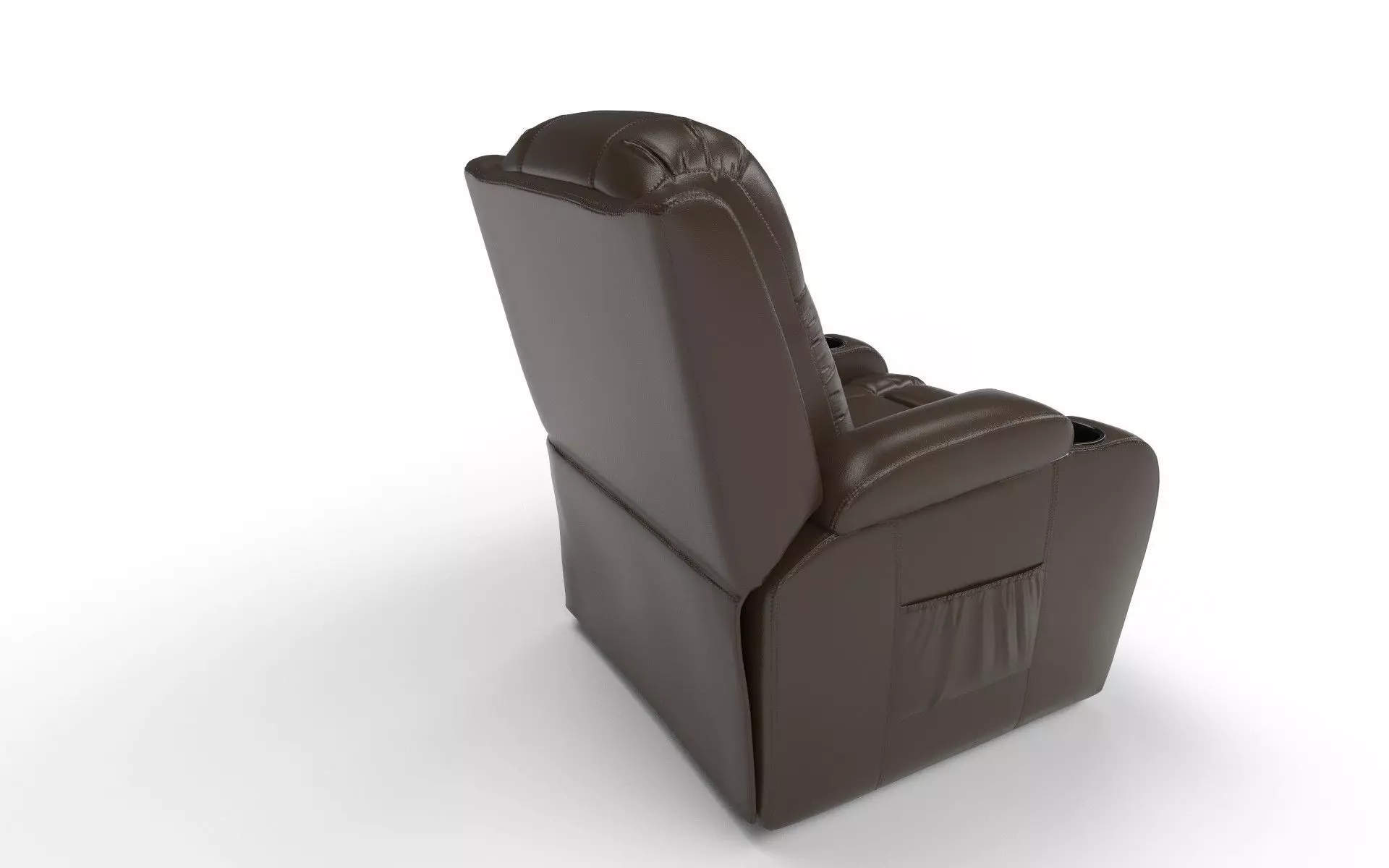 Recliiner Low-poly 3D model_11