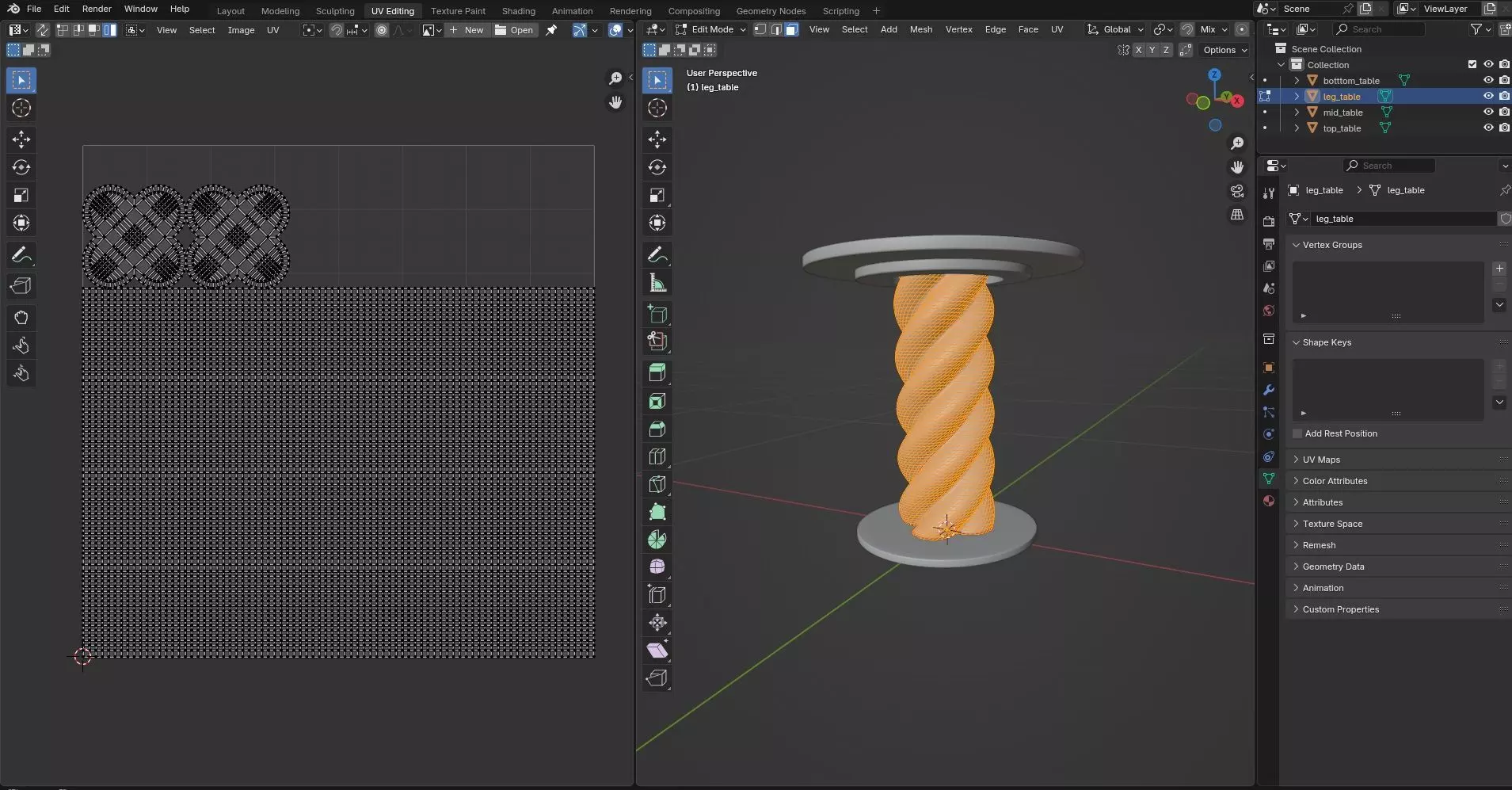 Round Table CG9 3D model_9