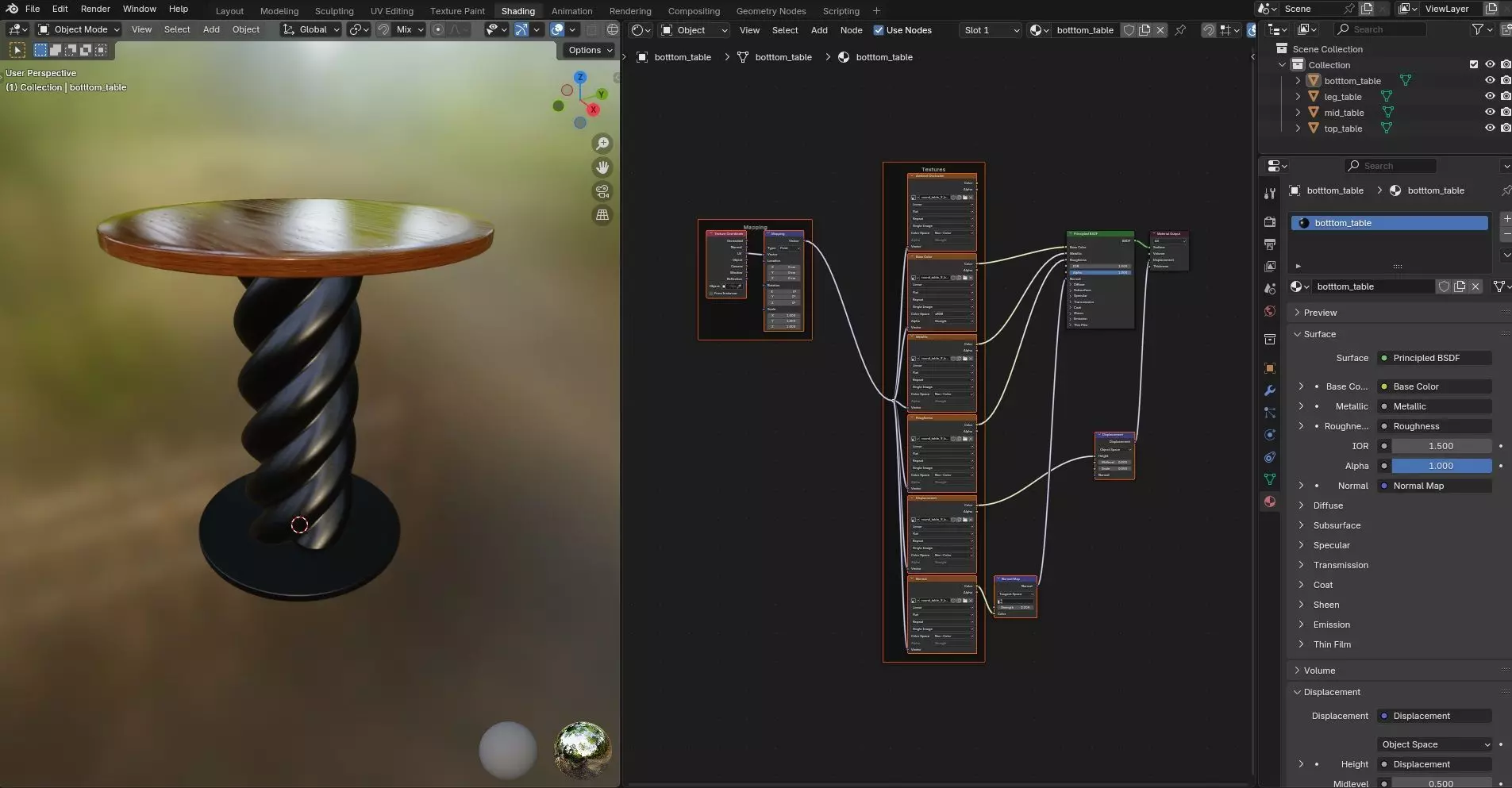 Round Table CG9 3D model_11