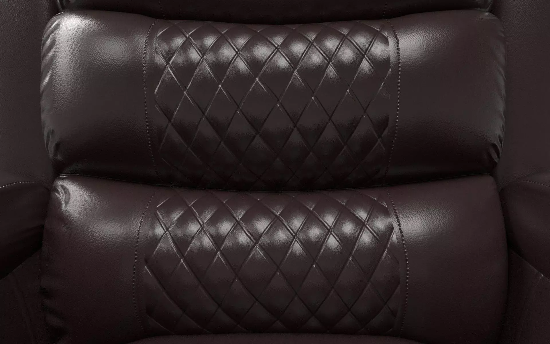 Recliner Low-poly 3D model_4